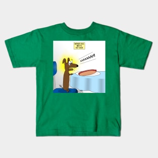 Wiener Dog Meets Hot Dog Kids T-Shirt